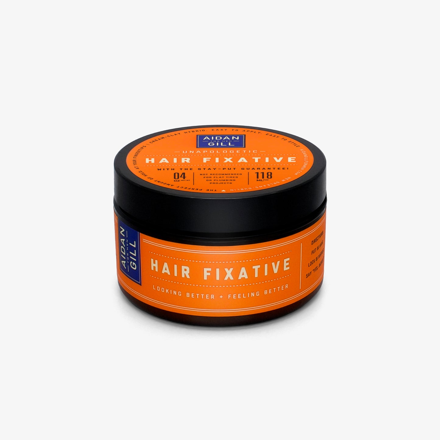 Aidan Gill Hair Fixative jar on a white background