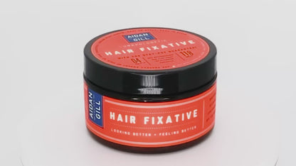 360 degree video of Aidan Gill Hair Fixative product